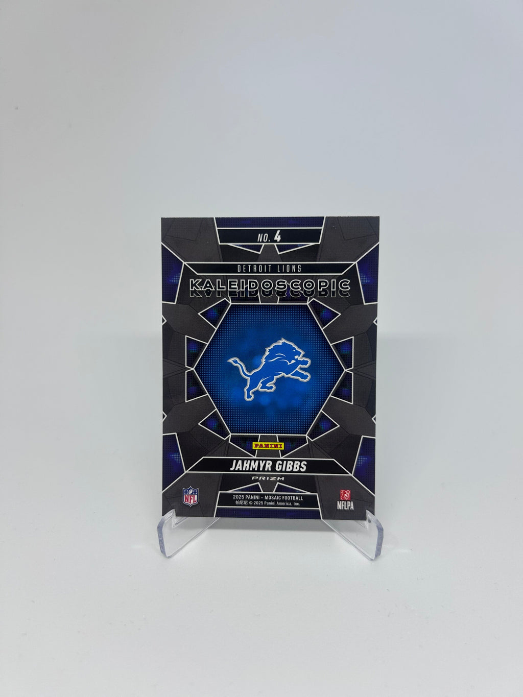 2025 Panini Mosaic Jahmyr Gibbs Kaleidoscopic Prizm SSP Case Hit