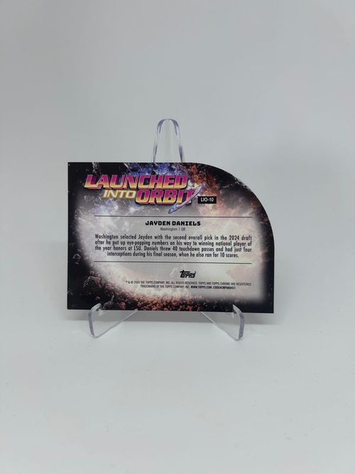 2024 Topps Chrome Cosmic #LIO-10 Jayden Daniels Launched Into Orbit